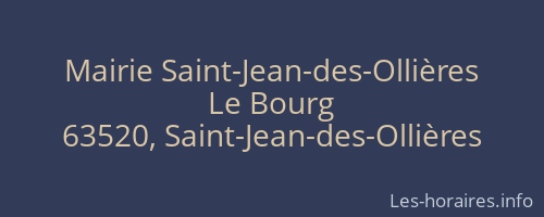 Mairie Saint-Jean-des-Ollières