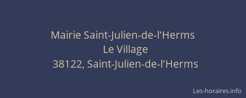 Mairie Saint-Julien-de-l'Herms