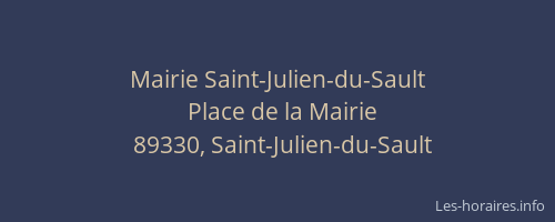 Mairie Saint-Julien-du-Sault