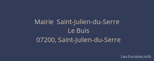Mairie  Saint-Julien-du-Serre