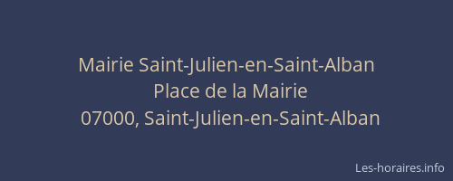 Mairie Saint-Julien-en-Saint-Alban