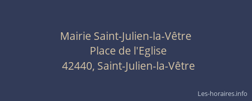 Mairie Saint-Julien-la-Vêtre