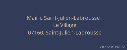Mairie Saint-Julien-Labrousse