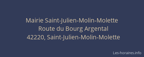 Mairie Saint-Julien-Molin-Molette