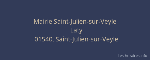 Mairie Saint-Julien-sur-Veyle