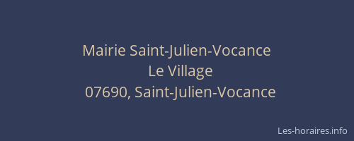 Mairie Saint-Julien-Vocance
