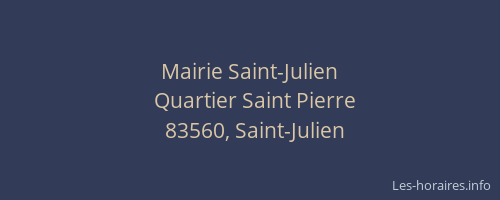 Mairie Saint-Julien