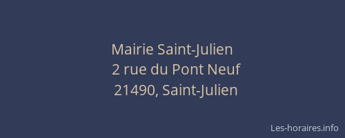 Mairie Saint-Julien