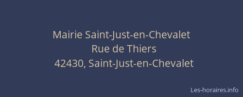 Mairie Saint-Just-en-Chevalet