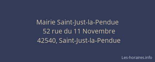 Mairie Saint-Just-la-Pendue
