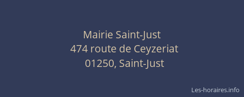 Mairie Saint-Just