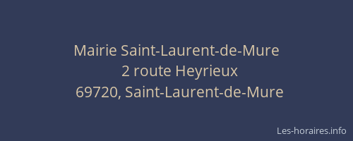 Mairie Saint-Laurent-de-Mure