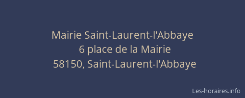 Mairie Saint-Laurent-l'Abbaye
