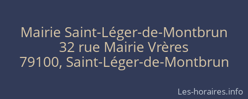 Mairie Saint-Léger-de-Montbrun