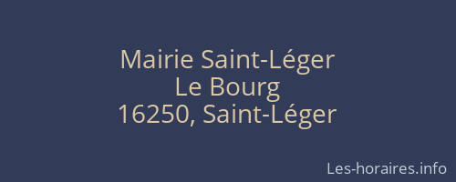 Mairie Saint-Léger