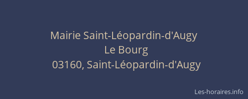 Mairie Saint-Léopardin-d'Augy
