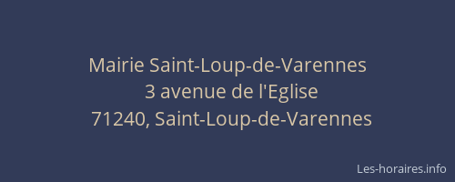 Mairie Saint-Loup-de-Varennes