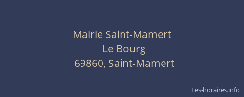 Mairie Saint-Mamert