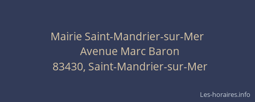 Mairie Saint-Mandrier-sur-Mer