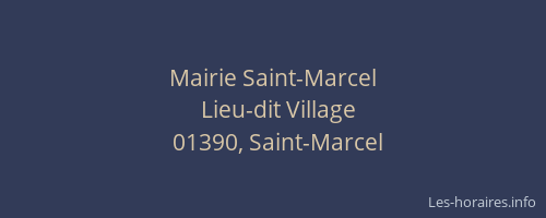 Mairie Saint-Marcel