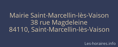 Mairie Saint-Marcellin-lès-Vaison
