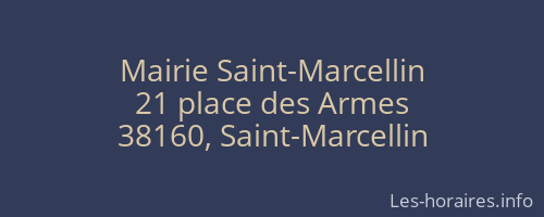 Mairie Saint-Marcellin