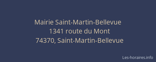 Mairie Saint-Martin-Bellevue
