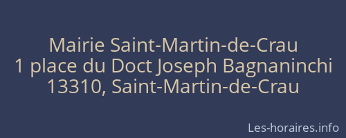 Mairie Saint-Martin-de-Crau