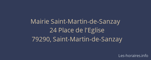 Mairie Saint-Martin-de-Sanzay