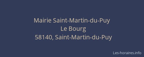 Mairie Saint-Martin-du-Puy