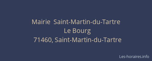 Mairie  Saint-Martin-du-Tartre