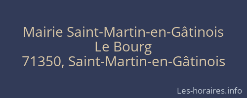 Mairie Saint-Martin-en-Gâtinois