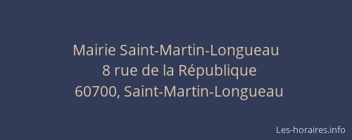 Mairie Saint-Martin-Longueau
