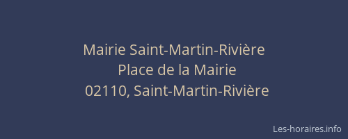 Mairie Saint-Martin-Rivière