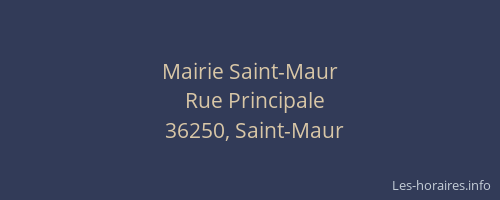 Mairie Saint-Maur