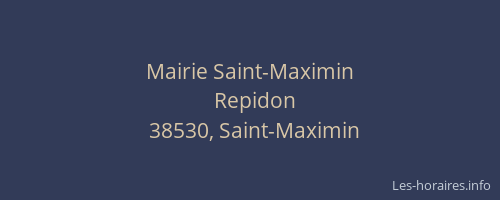 Mairie Saint-Maximin