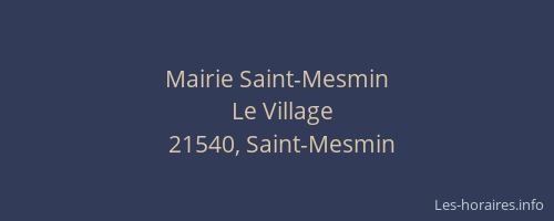 Mairie Saint-Mesmin