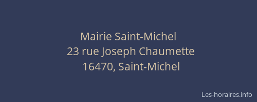 Mairie Saint-Michel