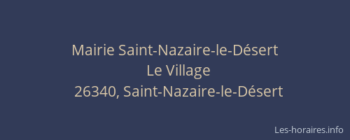 Mairie Saint-Nazaire-le-D&eacute;sert
