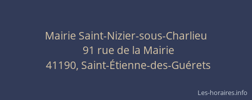 Mairie Saint-Nizier-sous-Charlieu