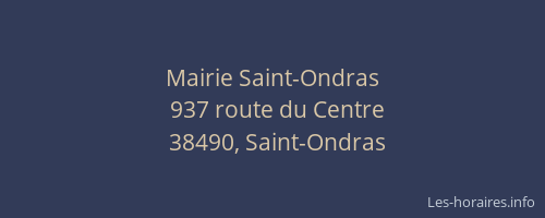 Mairie Saint-Ondras