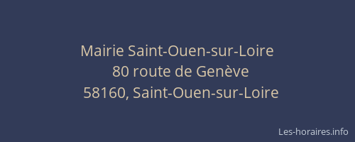 Mairie Saint-Ouen-sur-Loire