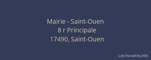 Mairie - Saint-Ouen