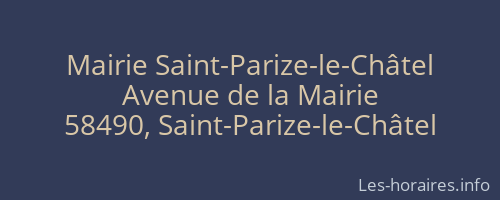 Mairie Saint-Parize-le-Châtel