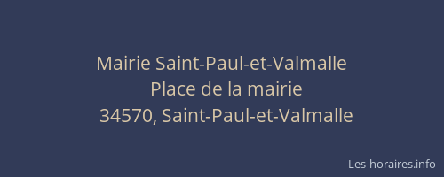 Mairie Saint-Paul-et-Valmalle