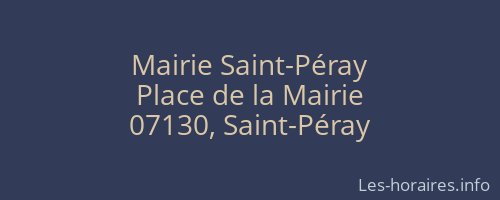 Mairie Saint-Péray