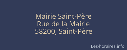 Mairie Saint-Père