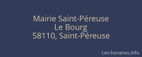 Mairie Saint-Péreuse