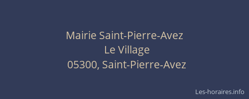 Mairie Saint-Pierre-Avez