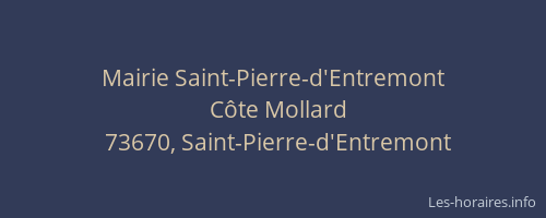 Mairie Saint-Pierre-d'Entremont